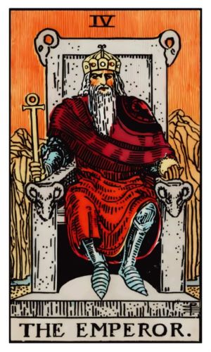 Tarot card The Emperor.