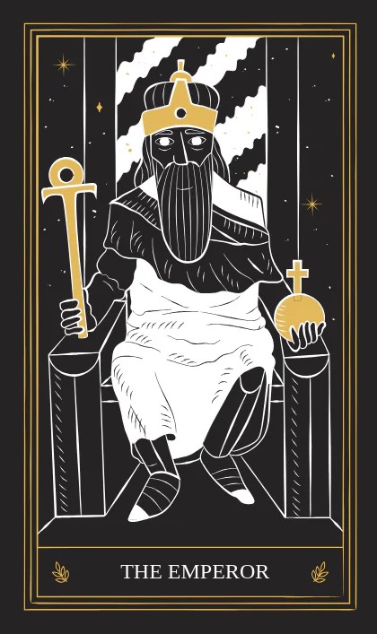 The Emperor tarot Yes or No upright card
