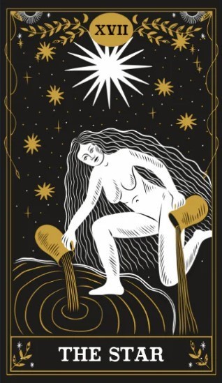 The Star tarot Yes or No meaning in an upright position